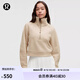 lululemon丨Scuba 女士超寬松款煙囪領(lǐng)衛衣 LW3IFTS 沙漠棕褐色 M /L
