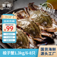 至鮮 梭子蟹2.6斤/6-8只整只當季液氮冷凍梭子蟹3-5兩/只呂四黃海海鮮螃蟹新鮮