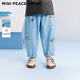 MiniPeace太平鳥(niǎo)童裝夏新男幼牛仔長(cháng)褲FCHAF2D18 淡色牛仔藍 100/53cm