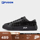 FILA FUSION斐樂官方潮牌秋季減震耐磨休閑女帆布鞋