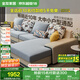 全友家居現(xiàn)代簡(jiǎn)約家用大戶型貴妃轉(zhuǎn)角沙發(fā)客廳實(shí)木架布藝沙發(fā)國(guó)家補(bǔ)貼