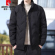 皮爾卡丹（pierre cardin）輕薄羽絨服男款青年時(shí)尚韓版簡(jiǎn)約白鴨絨抗寒保暖立領(lǐng)防風(fēng)外套男裝 88555黑色 XL 【120-135斤】