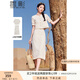 香影波西米亞風(fēng)鏤空套裝裙子女2025夏季新款米色流蘇半身裙兩件套 米色 均碼 S
