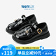天美意（TEENMIX）天美意女童公主鞋子2024新款春秋季兒童黑色小皮鞋軟底大童單鞋潮 黑色 34 內(nèi)長220mm腳長210mm