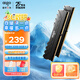 愛國者（aigo）16GB(8G×2)套裝 DDR4 3200 臺式機內(nèi)存條馬甲條 雙通道內(nèi)存存儲條 承影黑色C16  Deepseek硬件