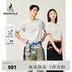 beanpole【新品】濱波  2025早春男士基礎多色簡約款匹馬棉圓領短袖T恤 象牙色 L 180/96A