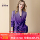 迪菲麗格輕奢高級感紫色氣質(zhì)西裝外套女2024春季新款優(yōu)雅寬松西服 圖片色 M