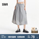 森馬（Semir）代露娃涼感防曬半身裙女顯瘦裙子2025夏季質(zhì)感工裝裙109325120004