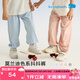 麗嬰房?jī)和蓍e褲男童長(zhǎng)褲女童休閑長(zhǎng)褲25春夏新品 糖果粉 150 cm