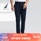 諾帝卡（NAUTICA）【單件直降】男裝25春夏新款涼感四面彈修身直筒休閑褲男PO5221 藏青4NV 34