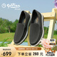 金利來（Goldlion）男鞋經(jīng)典時尚休閑鞋舒適透氣一腳蹬單鞋G527510029RRB灰色40
