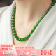 豆蔻時(shí)光精品8mm和田玉項(xiàng)鏈無(wú)黑陽(yáng)綠碧玉石圓珠鏈子送媽媽國(guó)風(fēng)鎖骨鏈