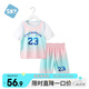 舒貝怡兒童籃球服夏季速干衣男女中大童童運動短袖套裝透氣訓(xùn)練服粉140