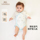 英氏（YEEHOO）英氏【商場(chǎng)同款】嬰兒衣服夏季透氣新生兒連體衣2025新款輕薄爬服