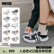 MIO【宋亞軒同款】米奧小白休閑鞋厚底板鞋運(yùn)動(dòng)情侶溶解女鞋男老爹鞋 黑/白色 （嚴(yán)浩翔同款） 36