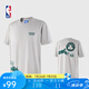 NBA球隊(duì)文化系列湖人/勇士/凱爾特人 寬松夏季運(yùn)動t恤男女士短袖 凱爾特人/淺灰色 XL