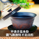 可懸停旋轉防燙三才蓋碗茶具三件套套裝紫陶蓋碗紫砂蓋碗不燙手 鯉魚(yú)躍龍門(mén)三才蓋碗-可懸停旋轉