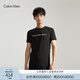 Calvin KleinJeans夏季男女情侶中性年輕ck多色印花透氣修身短袖T恤J320931