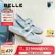百麗（Belle）周雨彤同款酒心糖休閑鞋女25夏新商場(chǎng)款芭蕾瑪麗珍鞋D8L1DBQ5 海島藍(lán) 【周雨彤同款】 38 (240mm)