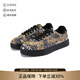 VERSACE JEANS COUTURE范思哲 新品 男士系帶休閑運(yùn)動(dòng)鞋板鞋七夕禮物男 76YA3SK6 ZPA60 G89 黑色 39