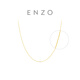 周大福 ENZO 18K金肖邦鏈黃色金百搭素鏈項鏈女EZE834 EZE834