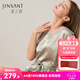 金三塔真絲睡衣女睡裙100%桑蠶絲優(yōu)雅涼感V領(lǐng)短袖居家服禮物 [涼感]淺青瓷色 XL