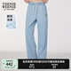 Teenie Weenie【涼感】小熊女裝牛仔褲2025年夏季新款休閑寬松長褲 淺藍(lán)色 M