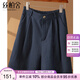 絲柏舍松緊腰休閑褲2025夏裝新款女裝時尚寬松款顯瘦A字短褲S52B1513K