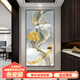 水云嵐玄關(guān)墻裝飾畫簡(jiǎn)約輕奢入戶高級(jí)感高檔墻壁畫走廊過(guò)道發(fā)財(cái)鹿掛畫【福祿高升】B款【80x160】晶瓷鏡面
