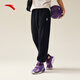 安踏凱里·歐文系列丨針織運動(dòng)長(cháng)褲男女同款休閑衛褲子172531314 基礎黑-3 XL (180) /適合140-160斤