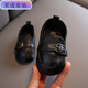 麥潮尚春秋季嬰兒鞋子6-12個(gè)月寶寶學(xué)步豆豆鞋防滑軟底透氣幼兒鞋0-1歲 黑色 11 內長(cháng)11.0cm 12碼