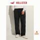 HOLLISTER24春秋款baggy風(fēng)寬松黑色松緊帶工裝長(zhǎng)褲男裝KI330-4147 黑色 S (175/76A)