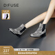 迪芙斯（D:FUSE）冬季新款女靴冬季新款短靴女圓頭經(jīng)典斑馬紋切爾西短靴 時(shí)尚斑馬紋（馬毛） 39