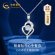 中國黃金（CHINA GOLD）鉆石鉑金項鏈女白金吊墜七夕情人節(jié)禮物送女友老婆生日實用浪漫 京速達-鉑金心中有你項鏈 定價