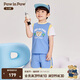 PawinPaw卡通小熊童裝2024年夏季新款男寶大童-上下套裝
