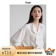 旅途原品（ltyp）11周年 白膠囊系列真絲襯衫可水洗干絲優(yōu)雅時髦休閑斜門 象牙白-可水洗干絲 L-XL/165-170cm（現(xiàn)貨）
