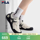 斐樂(lè)（FILA）官方女鞋運(yùn)動(dòng)鞋2025秋季新款彩石鞋薄底鞋休閑鞋德訓(xùn)鞋 甜玉米黃/黑-SB 36