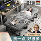 薇卡琳德國品質午休折疊床辦公室單人床躺椅便攜式行軍床成人午睡一體床 56寬-床墊一體 輕奢灰自帶3D枕頭