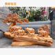 菲斯鉑亞金絲楠木雕八駿馬到成功擺件公司喬遷開(kāi)業(yè)禮物辦公室落地根雕擺件 框長(cháng)94厚31高66 崖柏老料