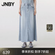 JNBY/江南布衣25夏新品半身裙牛仔A型簡約通勤休閑5P4D14410 958/牛仔淺藍 S
