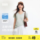 森馬（Semir）短袖t恤女涼感抗菌正肩修身2025夏顯瘦V領(lǐng)白色打底衫109325100002