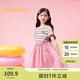 巴拉巴拉女童裙子兒童連衣裙2025夏裝中大童假兩件甜美時尚208225111012