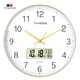 Timess掛鐘客廳鐘表2025新款石英鐘表掛墻時(shí)鐘家用萬(wàn)年歷免打孔掛表35cm