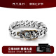 銘揚(yáng)飾海 925銀貔貅手鏈男士實(shí)心加粗手環(huán)復(fù)古高級(jí)感霸氣旺財(cái)轉(zhuǎn)運(yùn)手飾配飾 貔貅手鏈（鏈長(zhǎng)22CM）