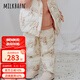 Milkbarn兒童羽絨褲男女童棉褲冬季外穿長(zhǎng)褲子寶寶保暖褲子 大象 100 cm【充絨量32.6g】