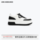 ANN ANDELMAN【張予曦同款】Arcade Blanc厚底黑白休閑皮質(zhì)增高鞋 黑色 （跟高5~6cm） 37