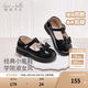 戴維貝拉（DAVE＆BELLA）2025童鞋新款女寶寶公主鞋學(xué)院風(fēng)兒童皮鞋小童秋天鞋子女童休閑鞋 黑色【現(xiàn)貨】 25