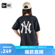 NEW ERA夏季MLB系列紐亦華女裝情侶短袖T恤WY印花上衣13086597-L