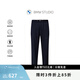 BMW STUDIO寶馬男裝官方春夏季時(shí)尚直筒長(zhǎng)褲子百搭舒適休閑褲男士 NAVY 36