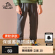 伯希和（Pelliot）兒童抓絨褲秋冬戶外休閑運(yùn)動(dòng)搖粒絨保暖長(zhǎng)褲 深灰色 150